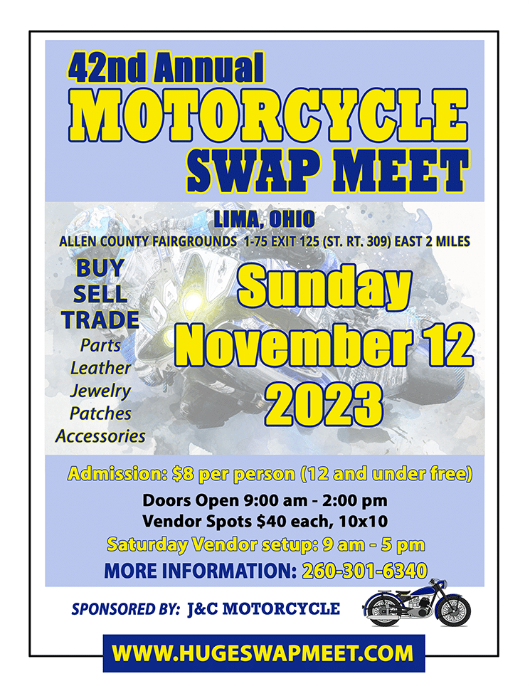 Lima Motorcycle Swap Meet 2023 • Lima, Ohio