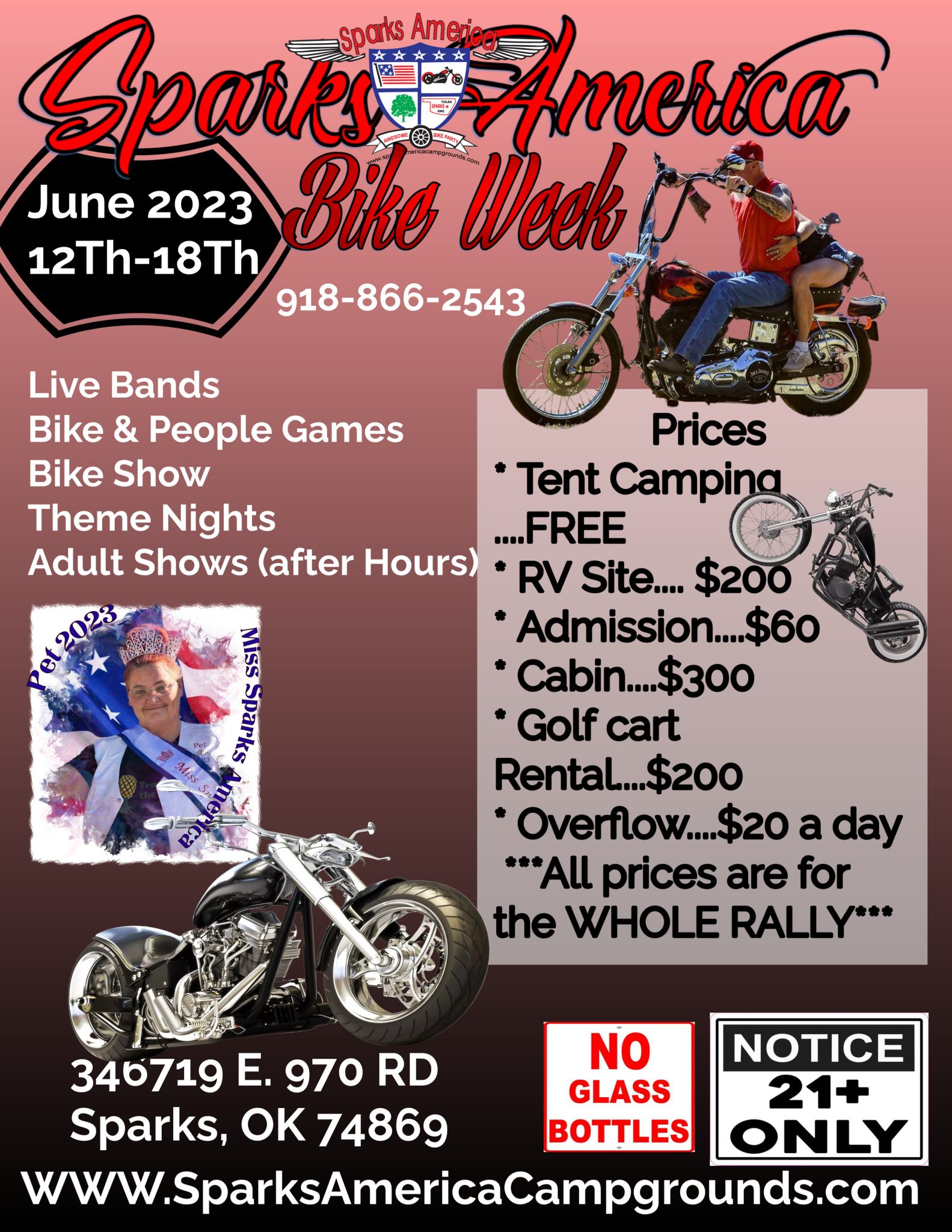 Sparks June Bike Week 2023 • Sparks, OK by Sparks America